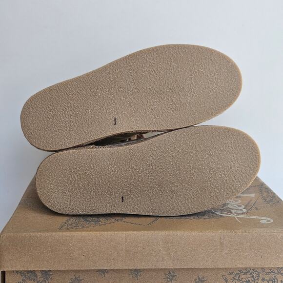 Free People NEW Menorca Lace Up Boots Size 6 Tan Canvas Espadrille Comfort - Picture 12 of 13